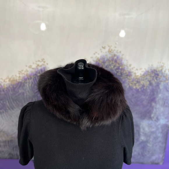 Vintage Dark Brown Fox Fur Collar - Picture 15 of 16